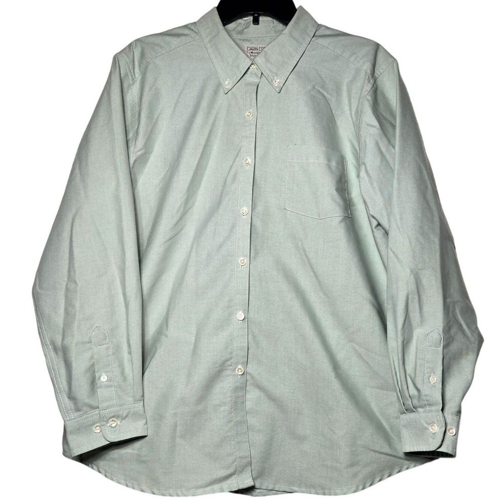 Cabin Creek Womens Wrinkle Free Stain Release Button Front Top 14 Career
